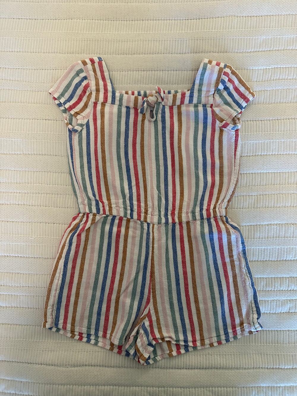 Old Navy S (6-7) Striped Romper